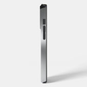 メタリックブラックとグレーの分割スクリーンモノグラム Case-Mate iPhoneケース (裏面 / 左)