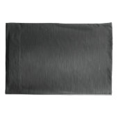 メタリックブラックグリッター パーソナライズされた 枕カバー (裏面)