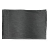 メタリックブラックグリッター パーソナライズされた 枕カバー (裏面)