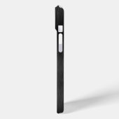 メタリックブラックグリッター パーソナライズされた Case-Mate iPhoneケース (裏面 / 左)