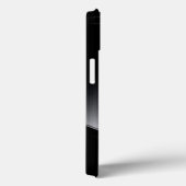 メタリックブラックデザインブラシ仕上げアルミルック Case-Mate iPhoneケース (裏面 / 右)