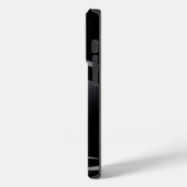 メタリックブラックデザインブラシ付きアルミルックケース – M Case-Mate iPhoneケース (裏面 / 左)