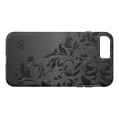 メタリックブラック&ブラックレース Case-Mate iPhoneケース (裏面(横))