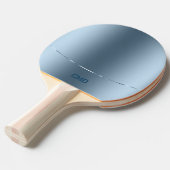 メタリックブルーのイメージ – ステンレススティールルック 卓球ラケット (正面アングル)