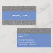 メタリックブルーエレガント 名刺 (正面/裏面)