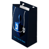 メタリックブルードリデル スモールペーパーバッグ (裏面アングル)