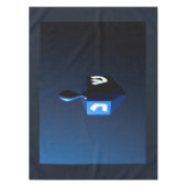 メタリックブルードリデル テーブルクロス (正面)