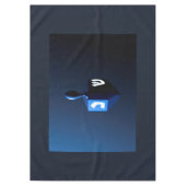 メタリックブルードリデル テーブルクロス (正面)