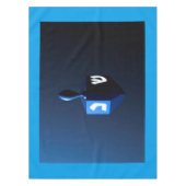 メタリックブルードリデル テーブルクロス (正面)