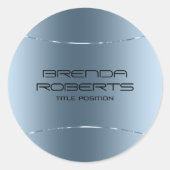 メタリックブルーモダンステンレス鋼の外観 ラウンドシール (正面)