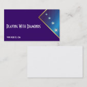 メタリックブルー名刺 名刺 (正面/裏面)