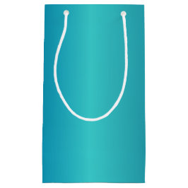 メタリックブルー スモールペーパーバッグ