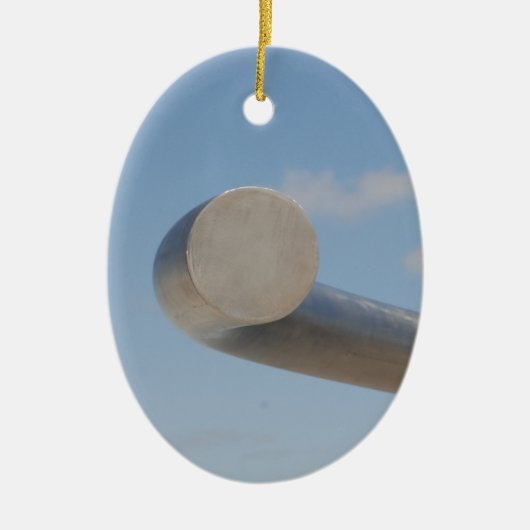 メタリックブルー セラミックオーナメント (正面)