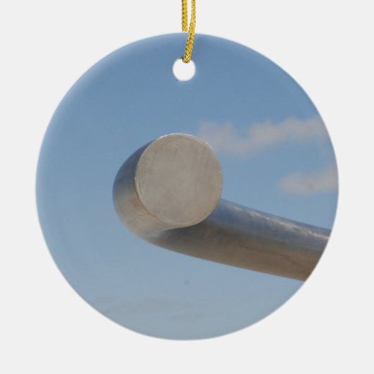 メタリックブルー セラミックオーナメント (正面)