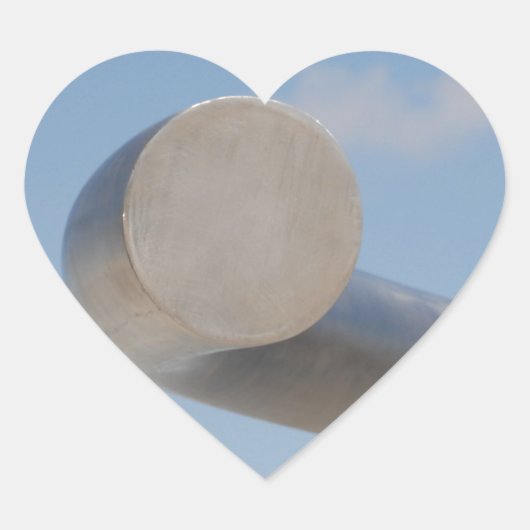 メタリックブルー ハートシール (正面)