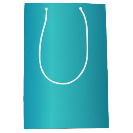 メタリックブルー ミディアムペーパーバッグ
