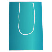 メタリックブルー ミディアムペーパーバッグ (裏面)