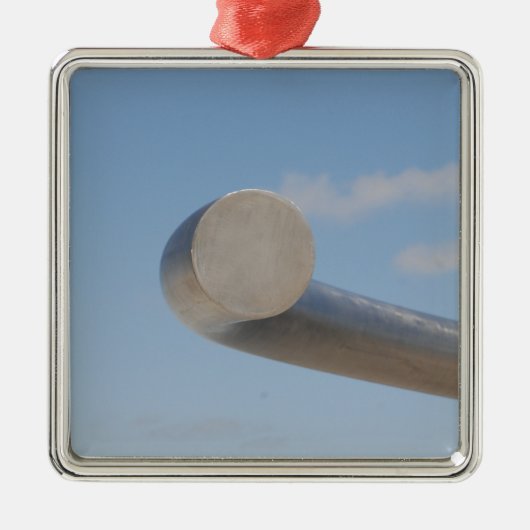 メタリックブルー メタルオーナメント (正面)