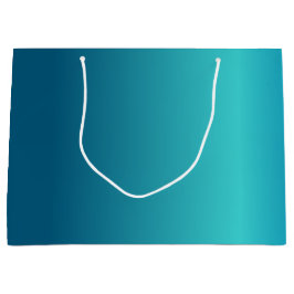 メタリックブルー ラージペーパーバッグ