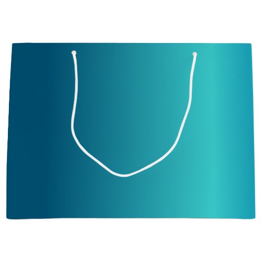 メタリックブルー ラージペーパーバッグ (正面)