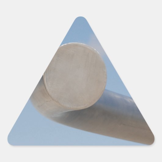 メタリックブルー 三角形シール (正面)