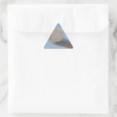 メタリックブルー 三角形シール (バッグ)