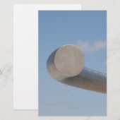 メタリックブルー 便箋 (正面/裏面)