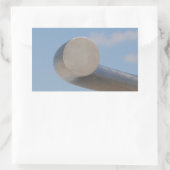 メタリックブルー 長方形シール (バッグ)