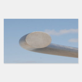 メタリックブルー 長方形シール