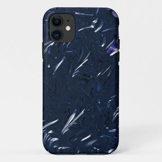 メタリックブルー Case-Mate iPhoneケース (裏面)