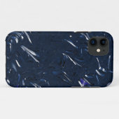 メタリックブルー Case-Mate iPhoneケース (裏面(横))