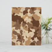 メタリックブロンズデザートカモフラージスクラップブック紙 (スタンド正面)