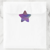 メタリックペイントの抽象画 星シール (バッグ)