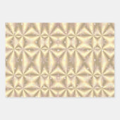 メタリックホワイト金ゴールドプラチナクリスマス ラッピングペーパーシート (正面2)