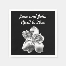 メタリックマグノリア紙ナプキンス スタンダードカクテルナプキン