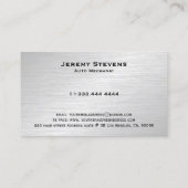 メタリックマッシュおよびブラッフェイクシュ鋼の自動整備士 名刺 (裏面)