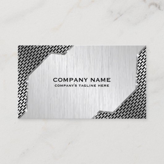 メタリックマッシュおよびブラッフェイクシュ鋼の自動整備士 名刺 (正面)