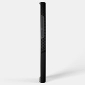 メタリックマッシュテクスチャシルバーダイナミックラインアクセント SAMSUNG GALAXYケース (右側面)