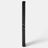 メタリックマッシュテクスチャシルバーダイナミックラインアクセント SAMSUNG GALAXYケース (左側面)