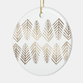 メタリックマツの木 – 金ゴールド セラミックオーナメント (左)