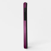 メタリックマルーン赤ブラシ仕上げアルミルック Case-Mate iPhoneケース (裏面/左)