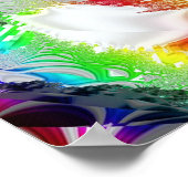 メタリックマンデルブロー1 ポスター (角)