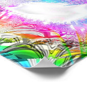 メタリックマンデルブロー1c ポスター (角)