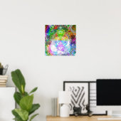 メタリックマンデルブロー1c ポスター (ホームオフィス)