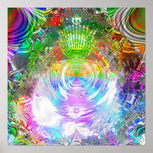 メタリックマンデルブロー1c ポスター (正面)