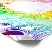 メタリックマンデルブロー2b ポスター (角)