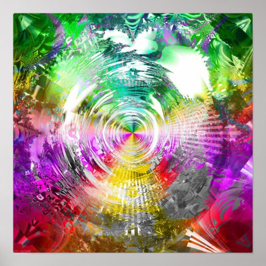 メタリックマンデルブロー3c ポスター (正面)