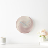 メタリックミニマルサークルパールバラ金ゴールドラグジュアリー ラウンド壁時計 (ホーム)