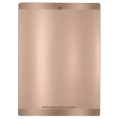 メタリックミニマルバラ-金ゴールドテクスチャ クリップボード (裏面)