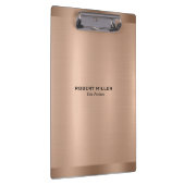 メタリックミニマルバラ-金ゴールドテクスチャ クリップボード (右)